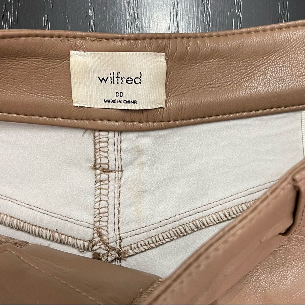 ARITZIA Wilfred Melina Faux Leather Pants - Picture 6 of 10